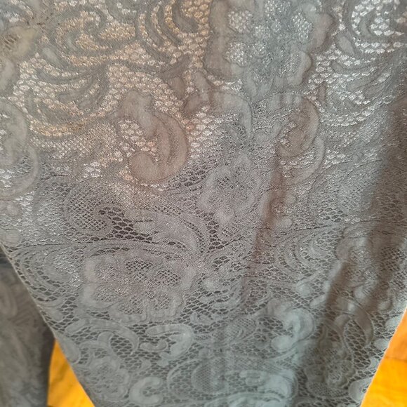 Halogen 12 NWT Black Brocade paisley tailored zipper close pants slacks trousers - Picture 8 of 9